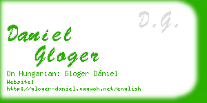 daniel gloger business card